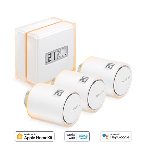 PACK SMART THERMOSTAT 3 ADD. SMART RADIATOR VALVES NSC01-N-EC