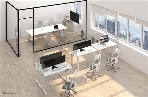 PANNELLO IN VETRO RESISTENTE 120CM PER PROTEZIONE AREA LAVORO