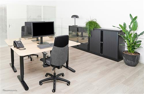 PANNELLO IN VETRO RESISTENTE 158CM PER PROTEZIONE AREA LAVORO