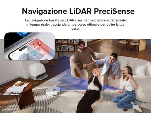 Roborock Qrevo Curv robot aspirapolvere e lavapavimenti Bianco