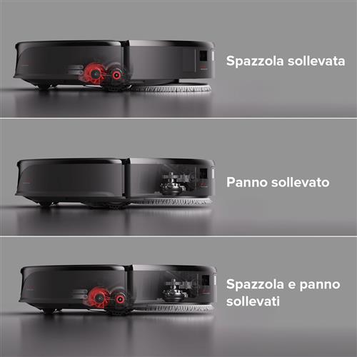 Roborock Qrevo Slim robot aspirapolvere e lavapavimenti Nero