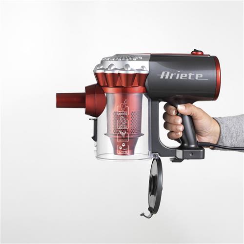 Ariete 2761 Handy Force - Scopa Elettrica con filo - Aspirapolvere Aspirabriciole - Tecnologia ciclonica senza sacco - Tubo telescopico - Filtro Hepa