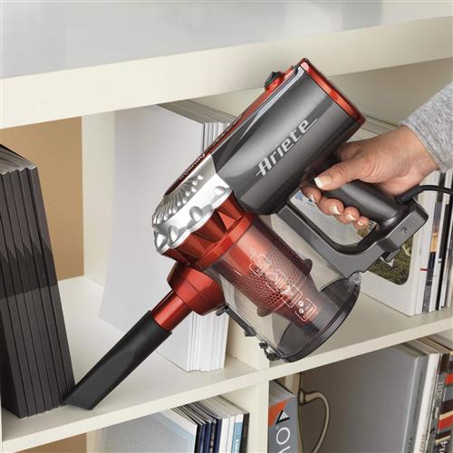 Ariete 2761 Handy Force - Scopa Elettrica con filo - Aspirapolvere Aspirabriciole - Tecnologia ciclonica senza sacco - Tubo telescopico - Filtro Hepa