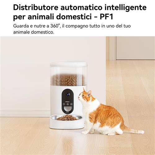 SMART PET FEEDER 4L. DISTRIBUTO DI CIBO PER ANIMALI CON TELECAME