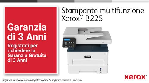 XEROX B225 MONO MULTIFUNCTION SCATOLA APERTA E DANNEGGIATA