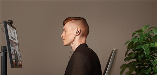 Logitech Zone Auricolare Cablato In-ear Ufficio USB tipo-C Grafite