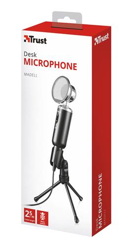 Trust 21672 microfono Nero Microfono per PC