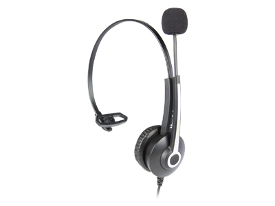 Hamlet HHEADM-UJM cuffia e auricolare Cablato A Padiglione Ufficio USB tipo A Nero