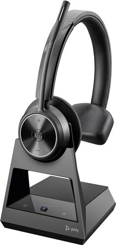 POLY Savi 7310 UC Monaural Microsoft Teams Certified DECT 1880-1900 MHz Headset Auricolare Wireless A Padiglione Ufficio Nero