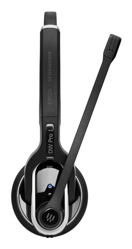 EPOS | SENNHEISER IMPACT DW Pro 1 PHONE - EU Auricolare Wireless A Padiglione Ufficio Nero, Argento