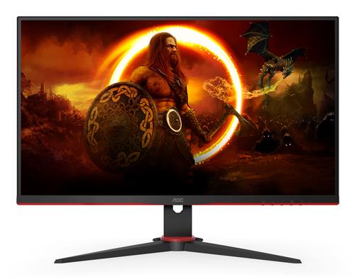 AOC 24G2SAE/BK Monitor PC 60,5 cm (23.8) 1920 x 1080 Pixel Full HD Nero, Rosso