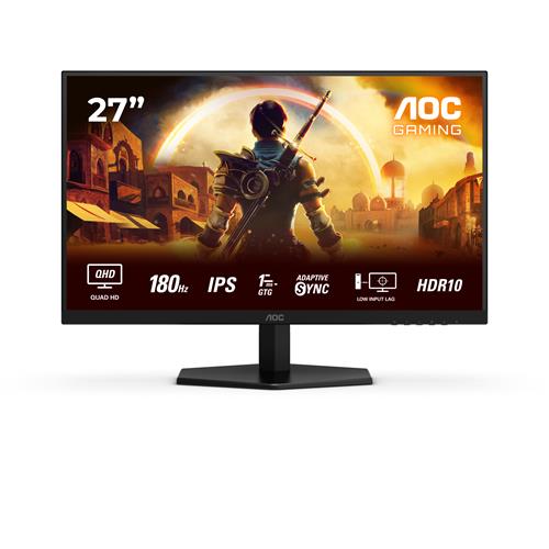 27IN 16:9 IPS 180HZ 2560X1440 HDMI X 2X 2.0 DP X 1X 1.4 1000:1