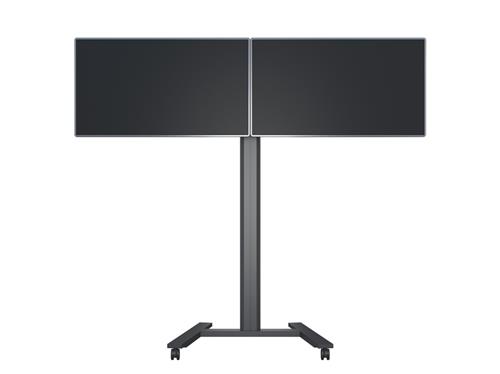 2X1 DUAL MONITOR CART 40-60IN