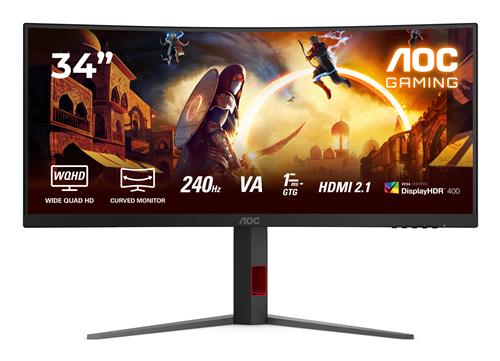 34 W VA 1500R WQHD 240HZ 0.3MS 2H(2.1)1DP HDR400 HEIGHT ADJUSTA