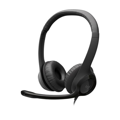 Logitech H390 Auricolare Cablato A Padiglione Ufficio USB tipo A Nero