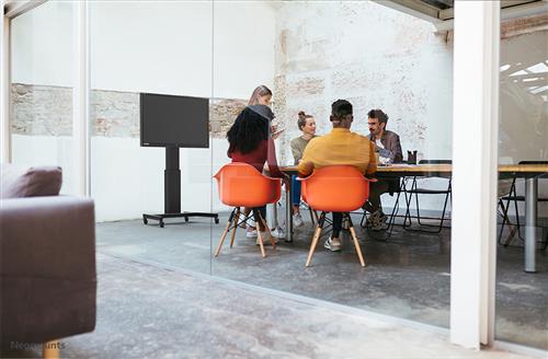 CARRELLO PORTATILE PER SCHERMI FINO A 100IN MOTORIZZATO - NERO