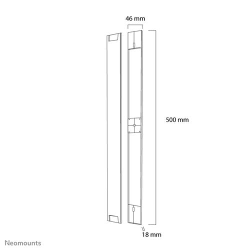 CONDOTTO PER ALLOGGIAMENTO CAVI H 50CM W 4 6CM D18CM