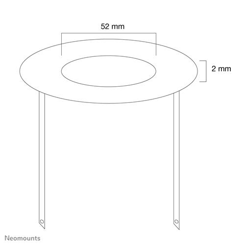 COPRISOFFITTO ARGENTATO PER SUPPORTI DA SOFFITTO FPMA-C100