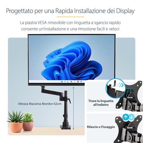 DESK MOUNT MONITOR ARM ARTICULATING - 2X USB 3.0