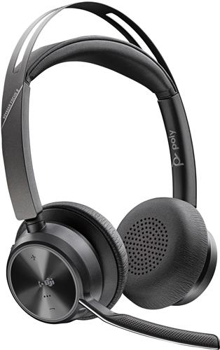 POLY Voyager Focus 2 Microsoft Teams Certified USB-C Headset Auricolare Wireless A Padiglione Ufficio Bluetooth Nero