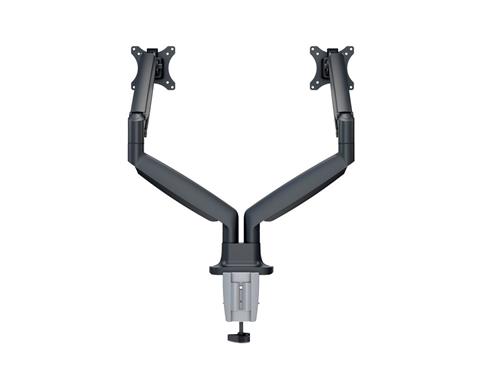 DOUBLE TABLE ARM WITH 3 JOINTS CLAMP/THROUGH HOLE