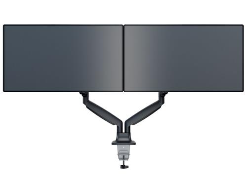 DOUBLE TABLE ARM WITH 3 JOINTS CLAMP/THROUGH HOLE