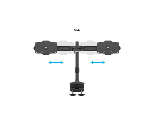 DOUBLE TABLE STAND WITH DOUBLE CLAMP