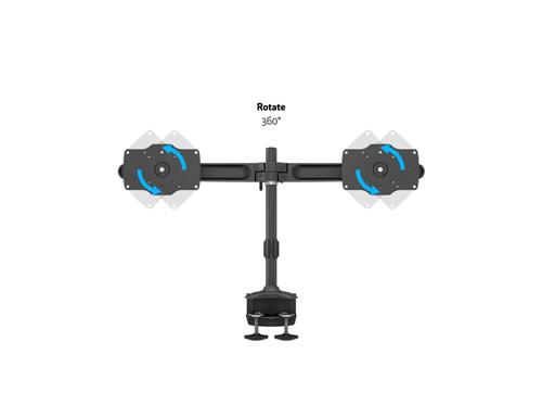 DOUBLE TABLE STAND WITH DOUBLE CLAMP