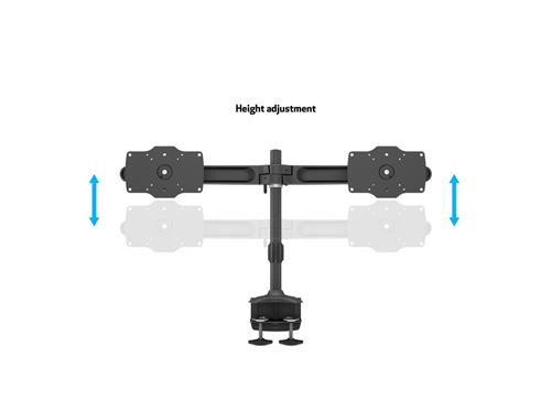 DOUBLE TABLE STAND WITH DOUBLE CLAMP