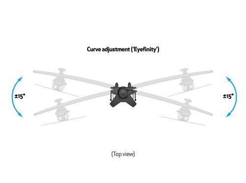 DOUBLE TABLE STAND WITH DOUBLE CLAMP