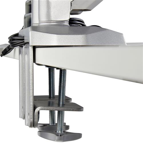 DUAL DESK MOUNT MONITOR ARM BUILT-IN 2-PORT USB AND 3.5 MM