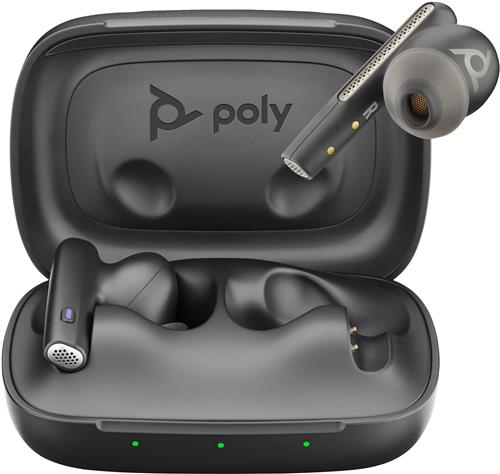 POLY Voyager Free 60 UC M Carbon Black Earbuds +BT700 USB-C Adapter +Basic Charge Case Auricolare Wireless In-ear Musica e Chiamate USB tipo-C Bluetooth