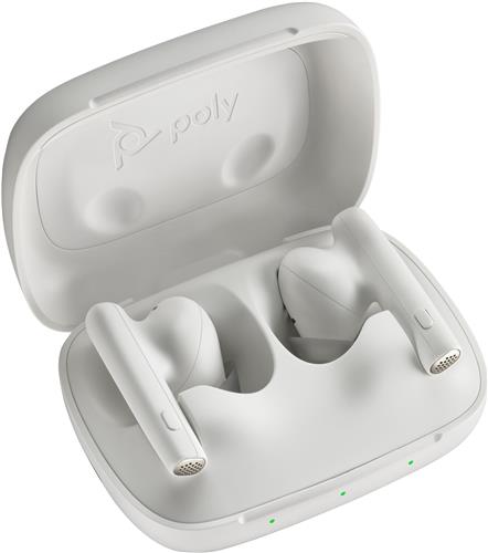 POLY Voyager Free 60 UC White Sand Earbuds +BT700 USB-A Adapter +Basic Charge Case Auricolare Wireless In-ear Musica e Chiamate USB tipo A Bluetooth