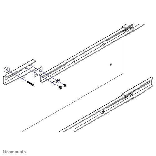 FASCETTA DI CONVERSIONE DA VESA 600X450MM A 800X450MM