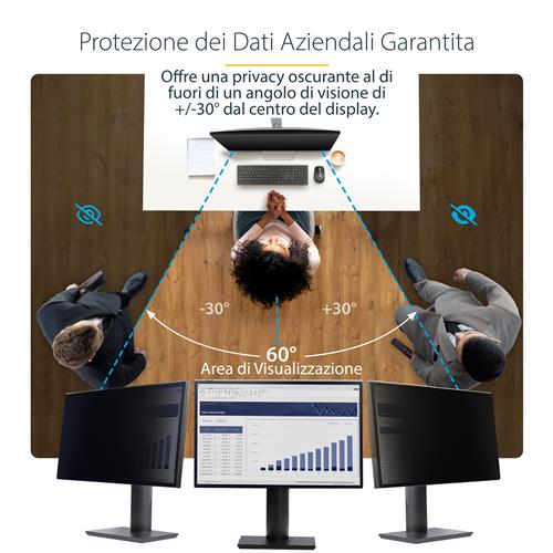 FILTRO PRIVACY PER MONITOR 23.8IN A sospensione acrilico