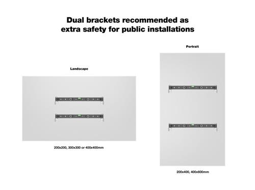 FIXED BRACKET ANTI-THEFT SYSTEM UP TO 32IN