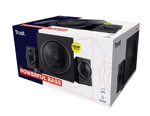 Trust Yuri set di altoparlanti 60 W Universale Nero 2.1 canali 1-via 15 W