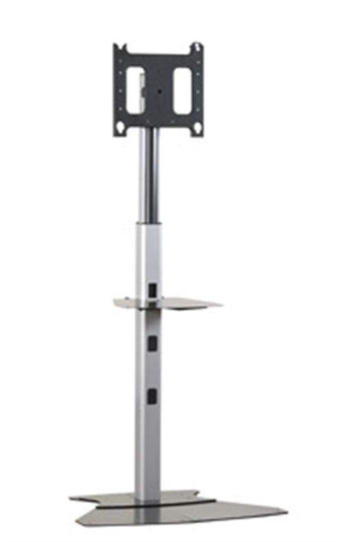 FLOOR FUSION VESA 600X400 TELESCOPIC 120-210 SILVER