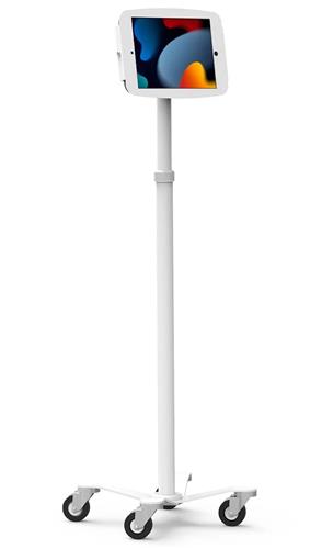 IPAD 10.2IN SPACE ENCLOSURE Medical Rolling Cart - White