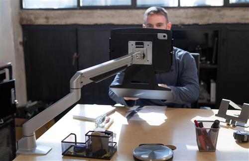 IPAD 10TH-11TH (A16) GEN SPACE Encl. Articulating Arm Mount BLK