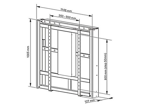 M MOTORIZED WALLMOUNT PRO 160 KG WHITE SD