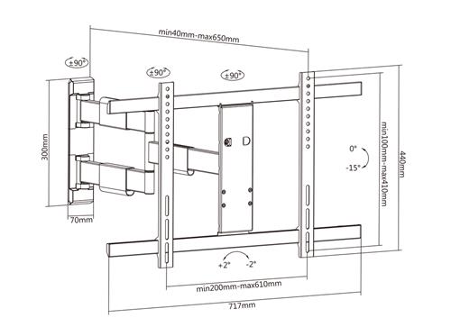 M VESA FLEXARM THIN MOUNTING KIT FOR LCD DISPLAY WHITE - SCRE