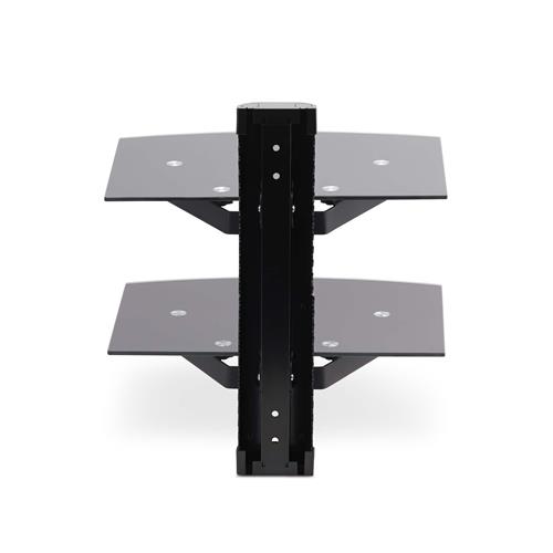 MENSOLA DA PARETE PER A/V 2 Ripiani in Vetro Sotto TV