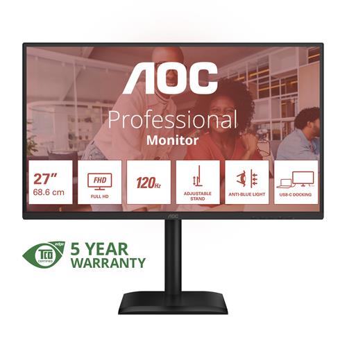 MONITOR 27IN FHD IPS 1920X1080 16:9 4MS 120HZ HDMI DP