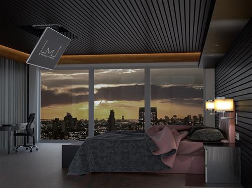 MOTORIZED CEILING BRACKET FOR TV AND MONITORS UP TO 70IN WITH