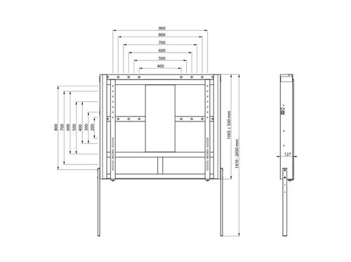 MOTORIZED WALLMOUNT PRO 160 KG BLACK SD