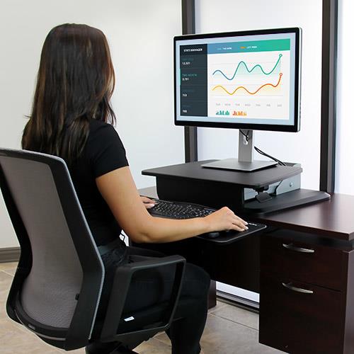 POSTAZIONE DI LAVORO SIT- STAND ERGONOMICA-ALTEZZA REGOLAB