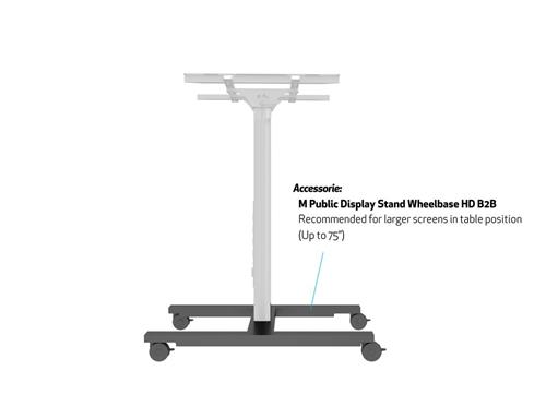 PUBLIC DISPLAY STAND 110 TILT + BLACK TABLE