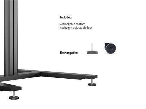 PUBLIC DISPLAY STAND 110 TILT + BLACK TABLE