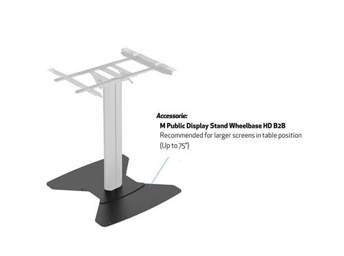 PUBLIC DISPLAY STAND 110 TILT + BLACK TABLE